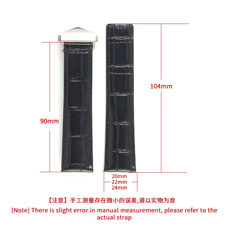 Для серии Tag Heuer, высококачественный элегантный ремешок из натуральной коровьей кожи, водонепроницаемый, защищенный от пота, ремешки для часов с твердой стальной пряжкой 20, 22, 24 мм