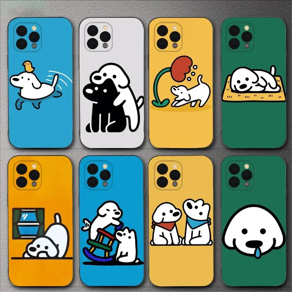 

Cute Matsui Art Phone Case For iPhone 16,15,14,13,12,11,XS,XR,X,8,7,Pro,Max,Plus,mini Silicone Black Cover