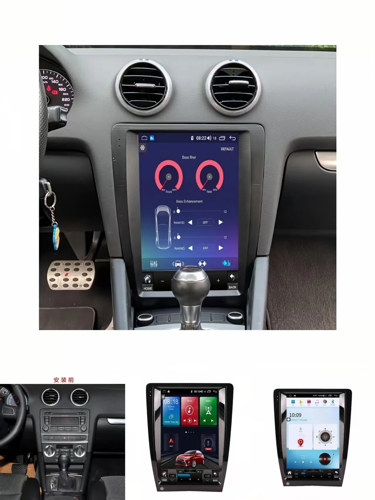 For AUDI A3 S3 2008 2009 2010 2011 2012 Android 14 Car Radio Player Car GPS Navi Multimedia Stereo Head Unit Auto Audio Player