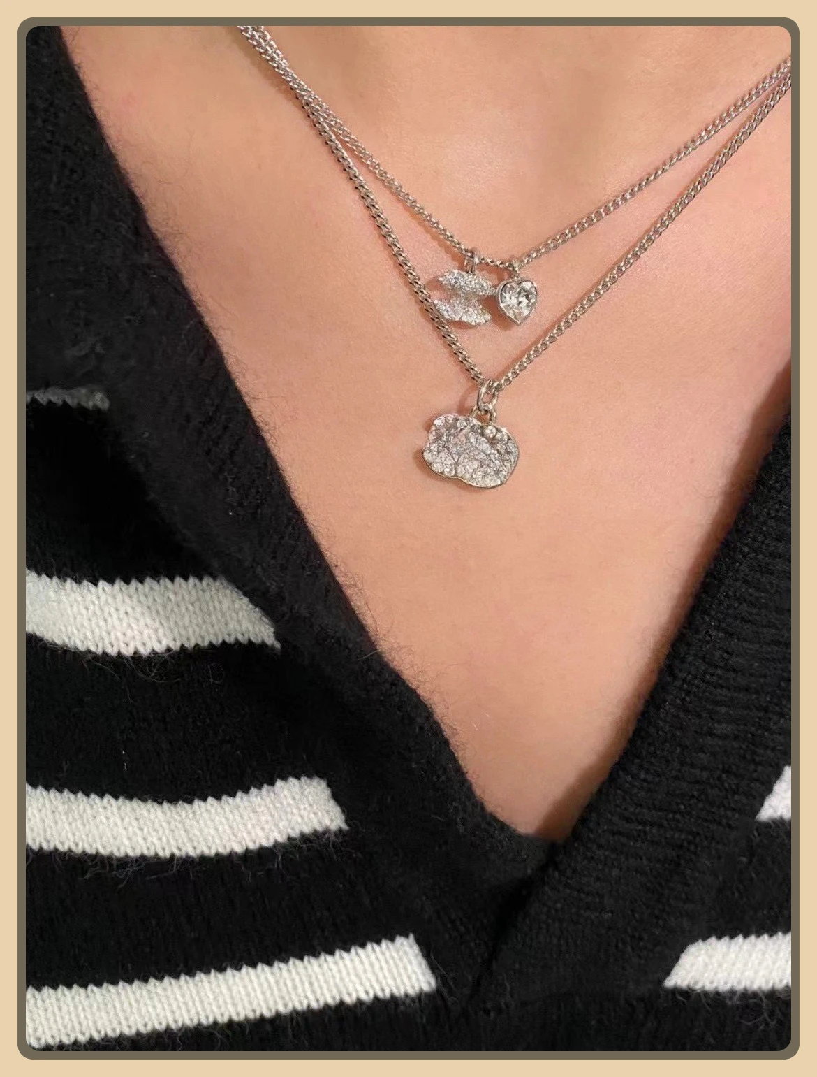 

Double Layered Stacking Diamond Designer Stud Earings Earrings for Women Earring Jewelry for Women for Girl Gift