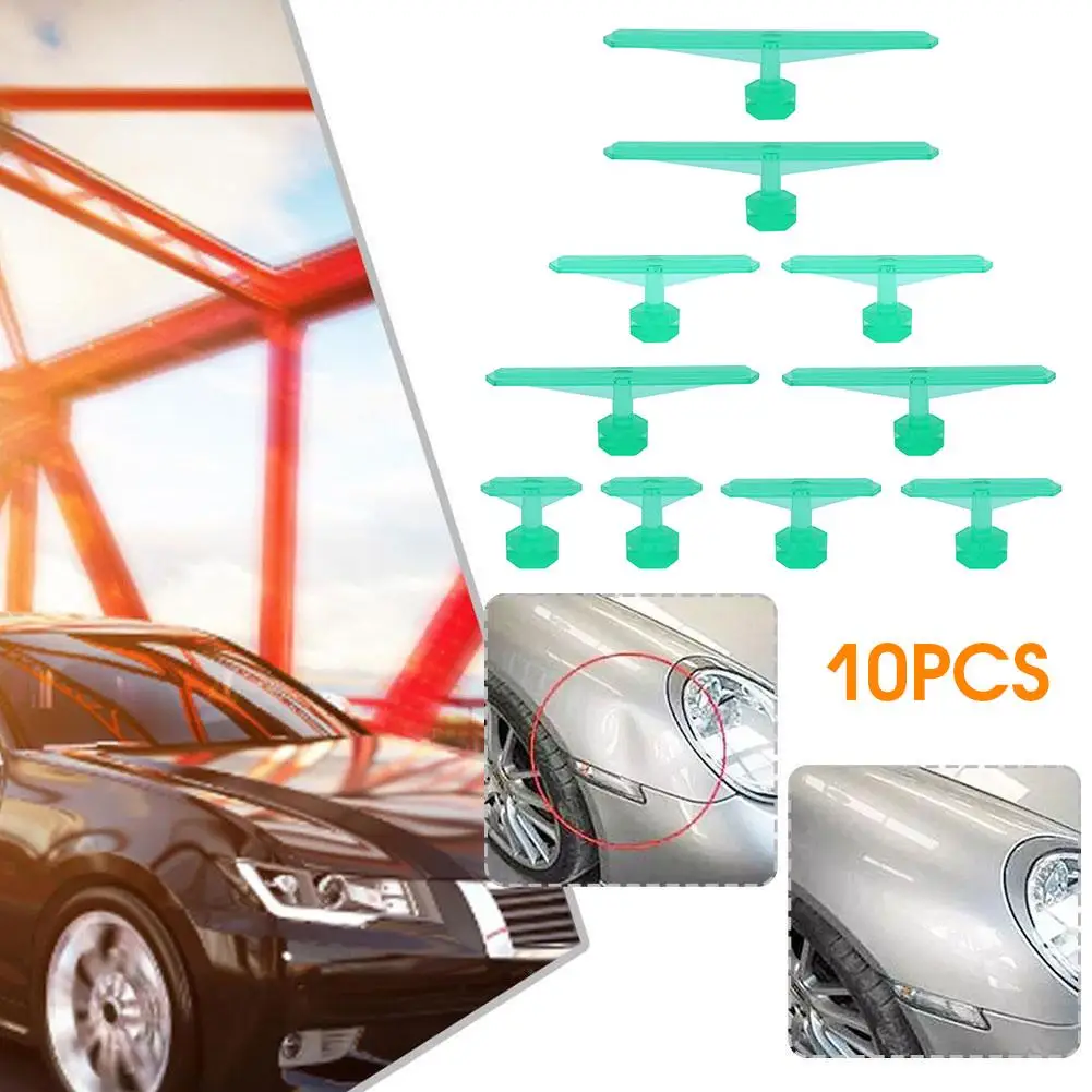 10 Pcs Car Puller Tabs Paintless Dent Repair Tabs Glues Pulling Tabs Kits For Repair Dent Automobiles Refrigerators Motorcycles