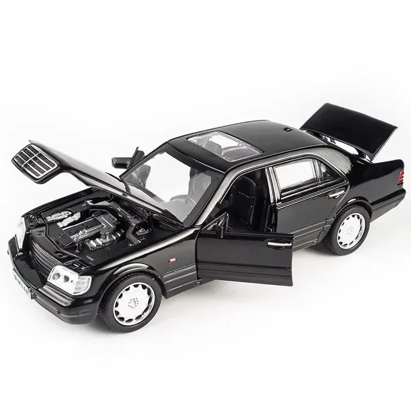 1:32 Mercedes Benz s W140 Legierung Modell auto Sound Licht Pull-Back Licht Sound Legierung Fahrzeug Modell Spielzeug für Kinder