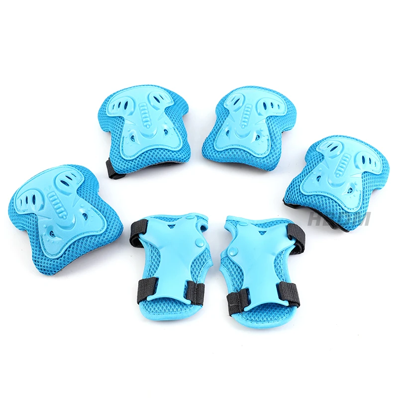 

6Pcs Set Children's Knee Pad Elbow Pad Hand Pad Roller Skating Scooter Cycling Skiing Climbing Sports Safety Protective Gear