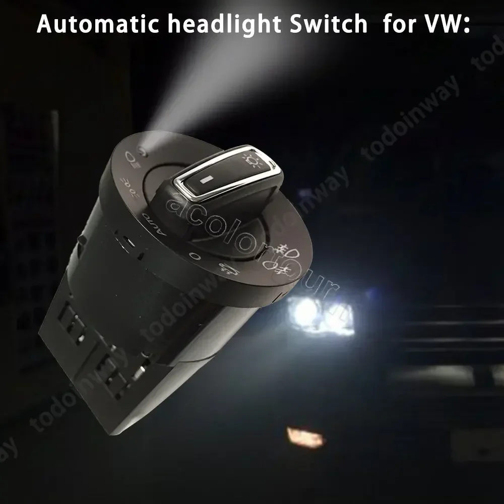 Auto Headlight Switch Sensor Fog Light Button for Volkswagen Polo 9N Golf 4 Mk4 Tuning Passat B5 Bora Jetta Car Accessories