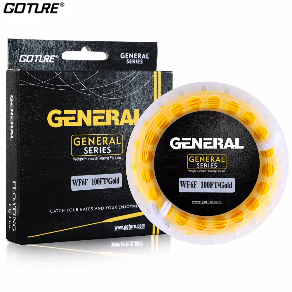 Goture GENERAL Series Fishing Lines 100FT Floating Upgrade Strong Braided Fly Line  Braided PVC Line for Carp Fly Fishing Wire