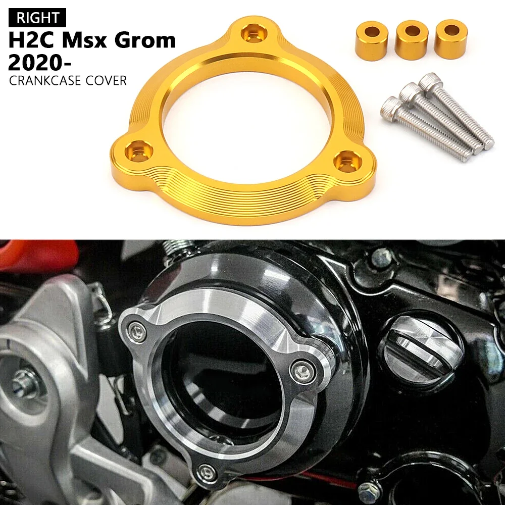 

Motorcycle Accessories Right Crankcase Cover Ring For Honda H2C MSX GROM 2020 2021 2022 Engine Cover Kit H2C Msx Grom
