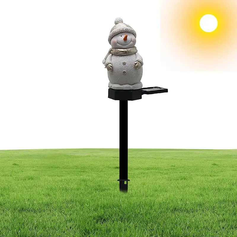 

Solar Pathway Lights Outside Waterproof Landscape Lights Snowman Path Light Solar Walkway Lights For Environmentally Friendly