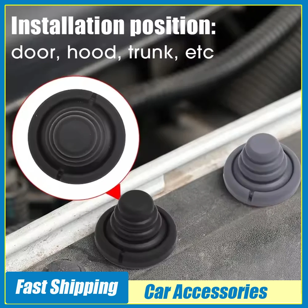 4x Universal Car Door Sound Insulatio Silicone Pad Sticker Car Door Shock Absorber Thickening Protection Cushion Car Accessories
