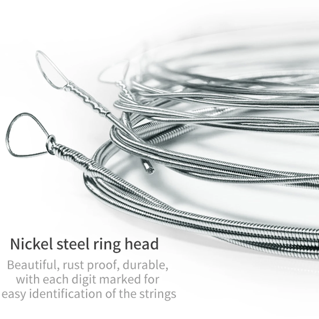 Orphee 4/5/6 Strings Banjo Strings Nickel Alloy Wound Hexagonal Steel Core Rust Resistant SD4L SD5L SD6L Banjo Accessories