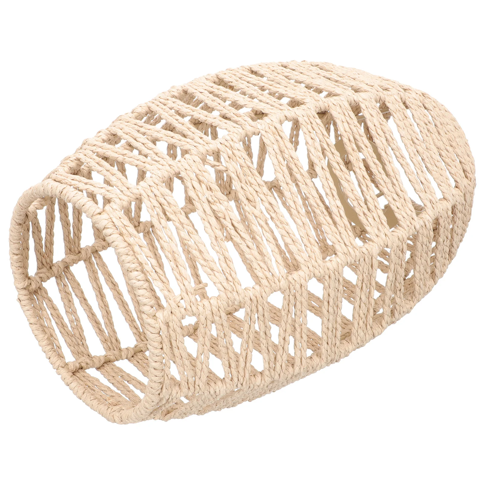 

Exquisite Woven Lamp Cover Imitation Rattan Ceiling Lamp Shade for Bedroom Store Hotel Pendant Light Decor Reusable
