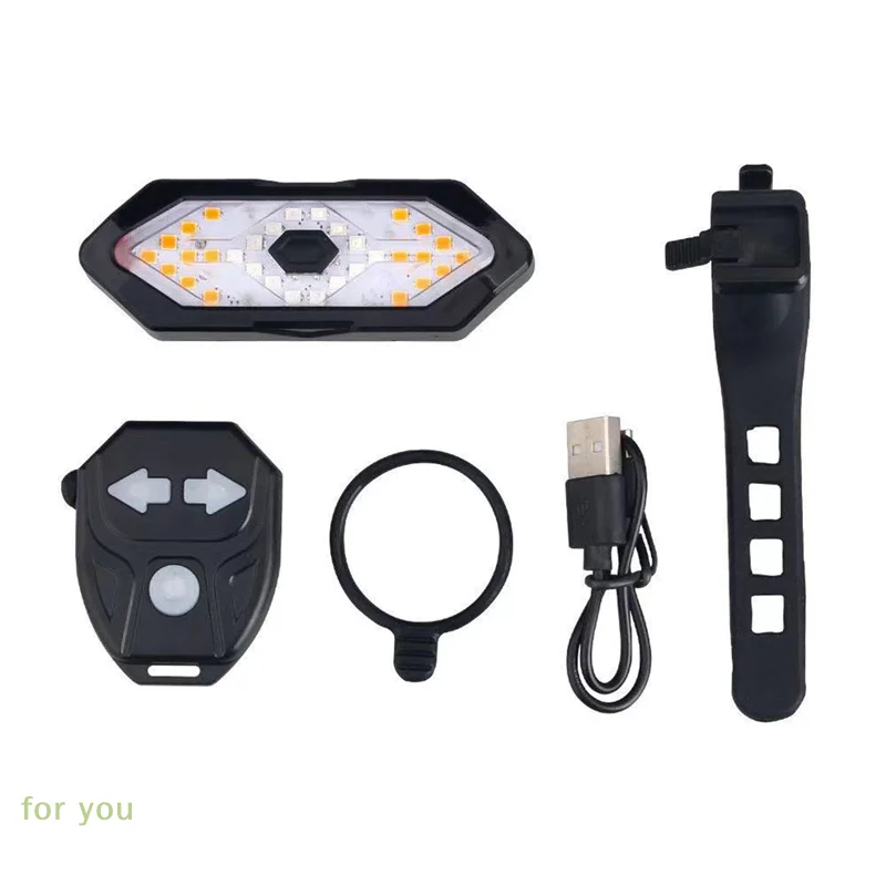 

[Xe]Bike Light Turn Signals Remote Control Bicycle Direction Indicator LED Rear USB Rechargeable Cycling Taillight With Horn
