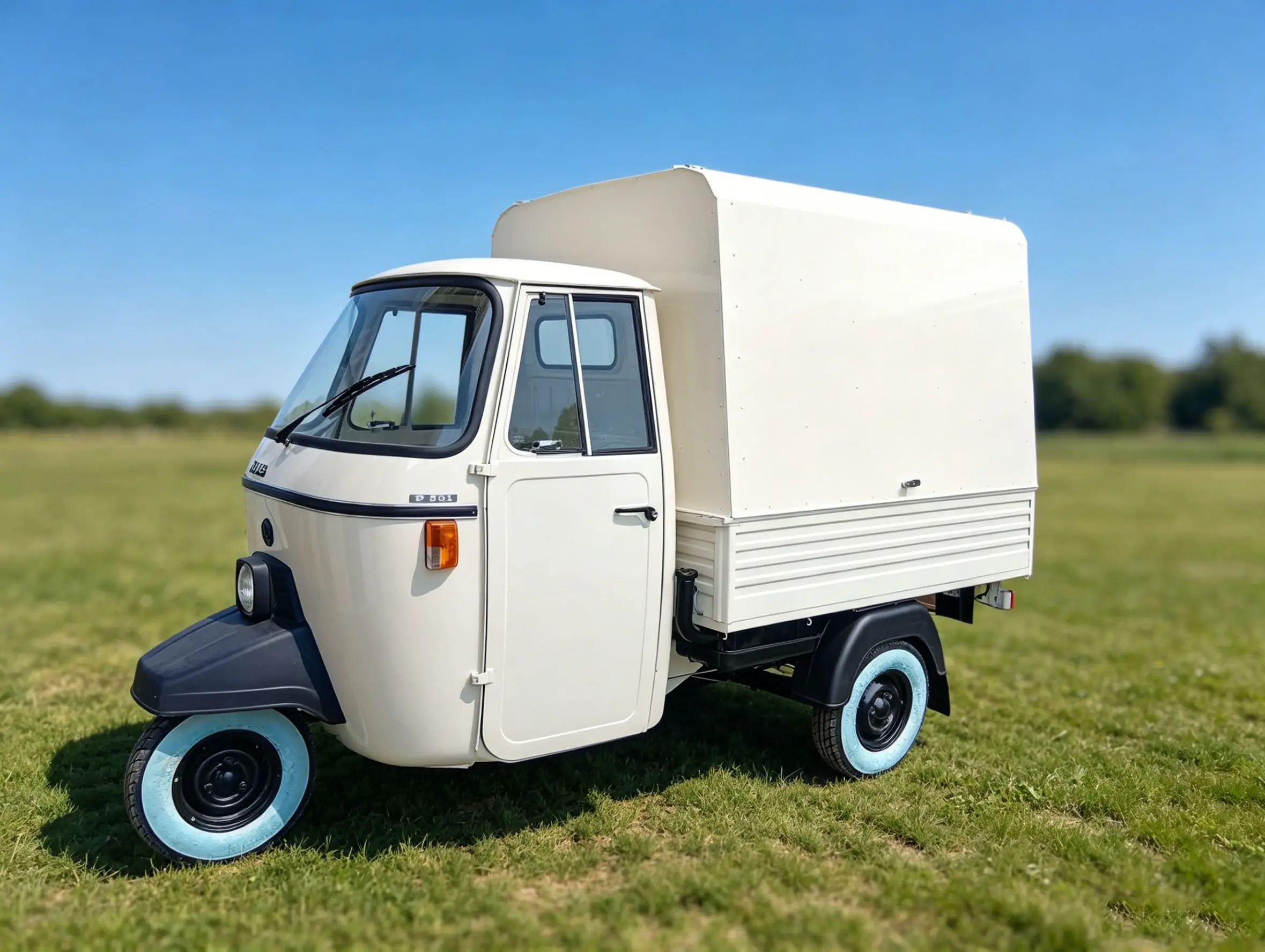 Piaggio Motor Tricycle Food Trailer with Custom Equipment for Mobile Coffee Shop, Beer Bar,Cocktail, Festival & Wedding Events