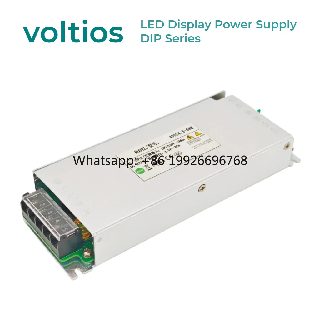 400W 80A 3.8V Single LED Power Supply Wide Input Ultra-Thin PFC Switching for Outdoor LED Display Screen