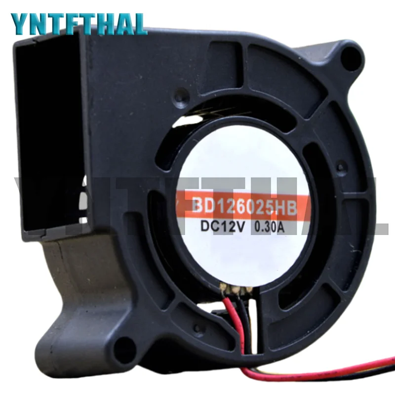 For BD126025HB DC 12V 0.30A 60x60x25MM Server Cooler Fan