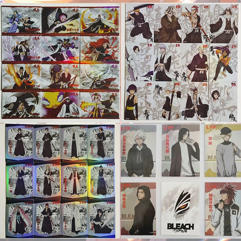 

Коллекционные карточки Anime Bleach SSR EX ZR SAR SLR с персонажами Куросаки Ичиго и Кучики Рукия, подарки на Рождество и день рождения, детские игрушки
