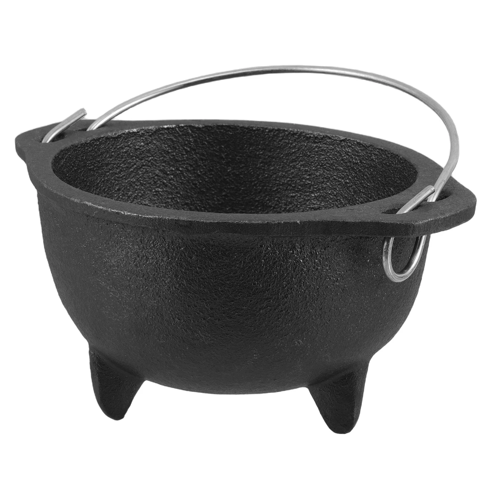 

Cast Iron Incense Burner Bowl Rustic Black Halloween Cauldron Pot For Aroma Meditation Holder Party Treat Serving
