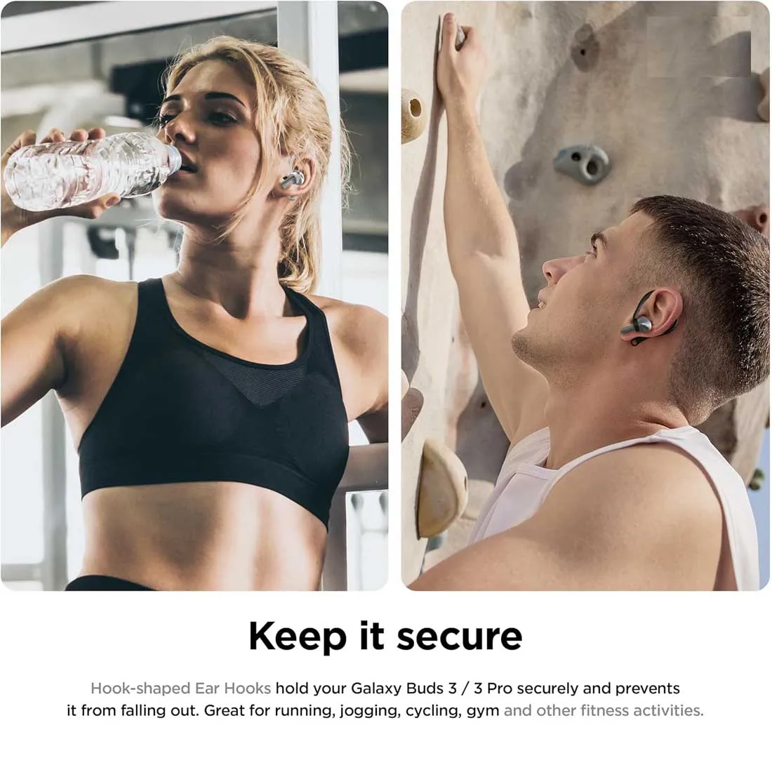 ที่เกี่ยวหูกันลื่นสําหรับหูฟัง Samsung Galaxy Buds 3 / Galaxy Buds 3 Pro ที่เกี่ยวหู