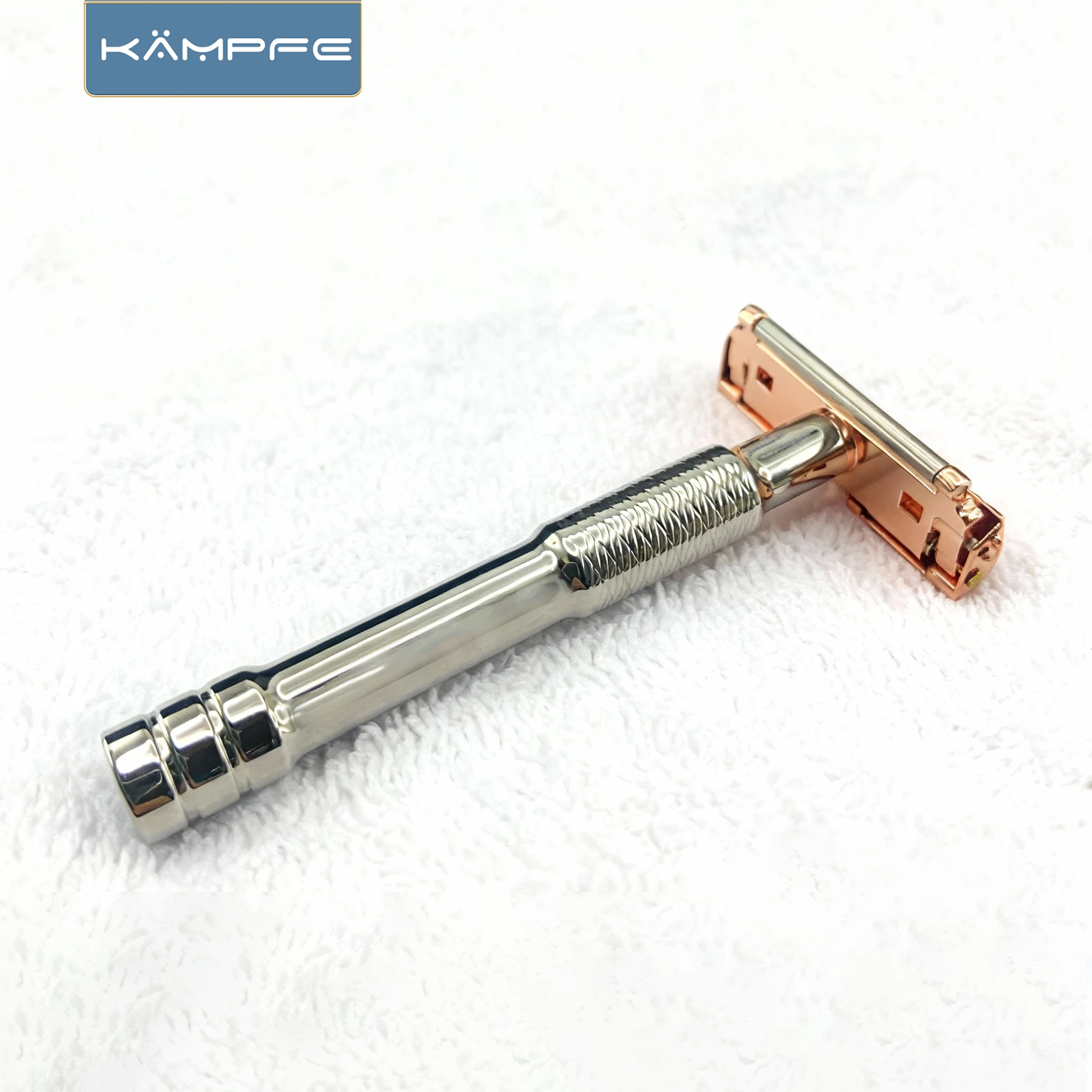 KAMPFE  Double-Layer Half-Edge Stainless Steel Razor Heads Quality Smooth Shave Gift for man hair trimmers 