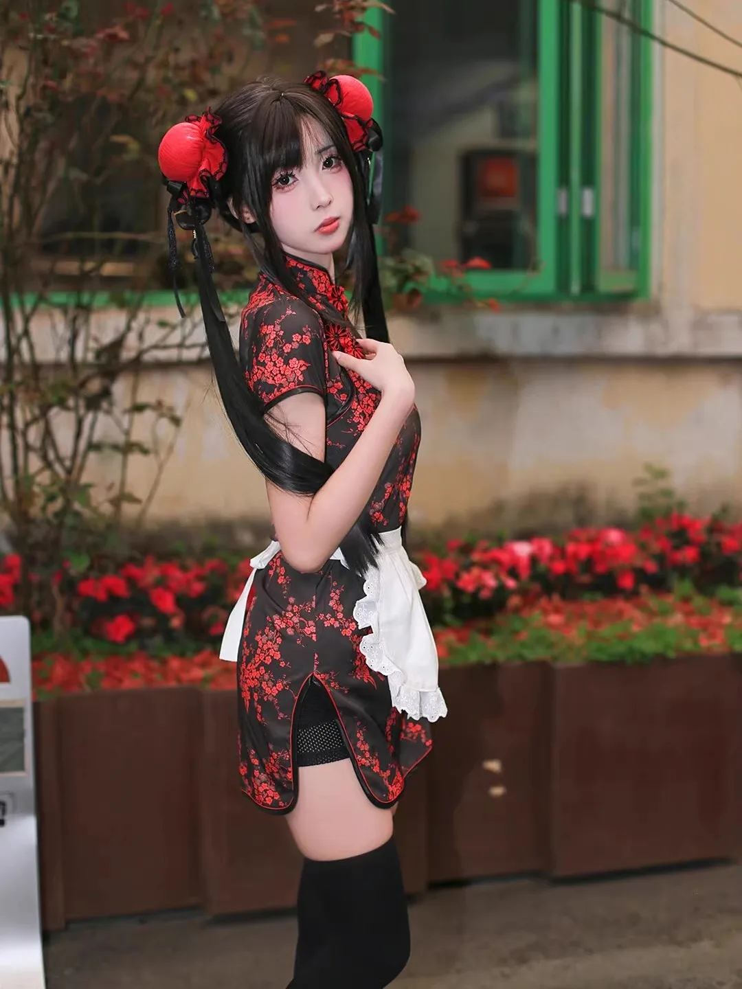 Nieuwe Chinese Sle Dr Halloween Cisas Cosplay orm ort Sve Maid orm ort Vlag Gewaad Dagelijkse Slijtage