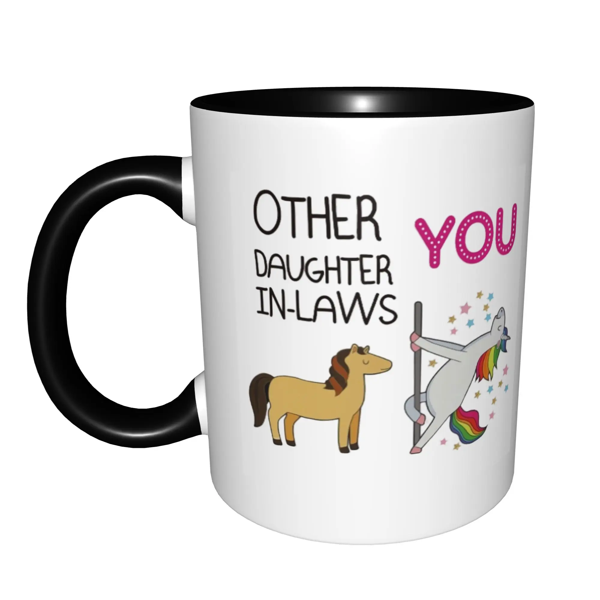 كوب هدية للابنة في القانون، أكواب أخرى للابنة في القانون مقابل أكواب قهوة لعيد الميلاد أكواب شاي سيراميك 11 أونصة #2