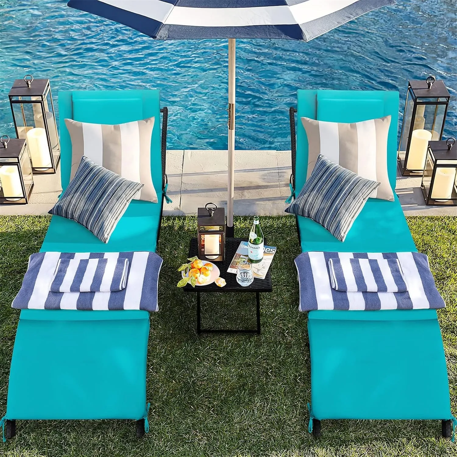 Ensemble de 3 chaises longues  - Outdoor Furniture Deals avis et prix