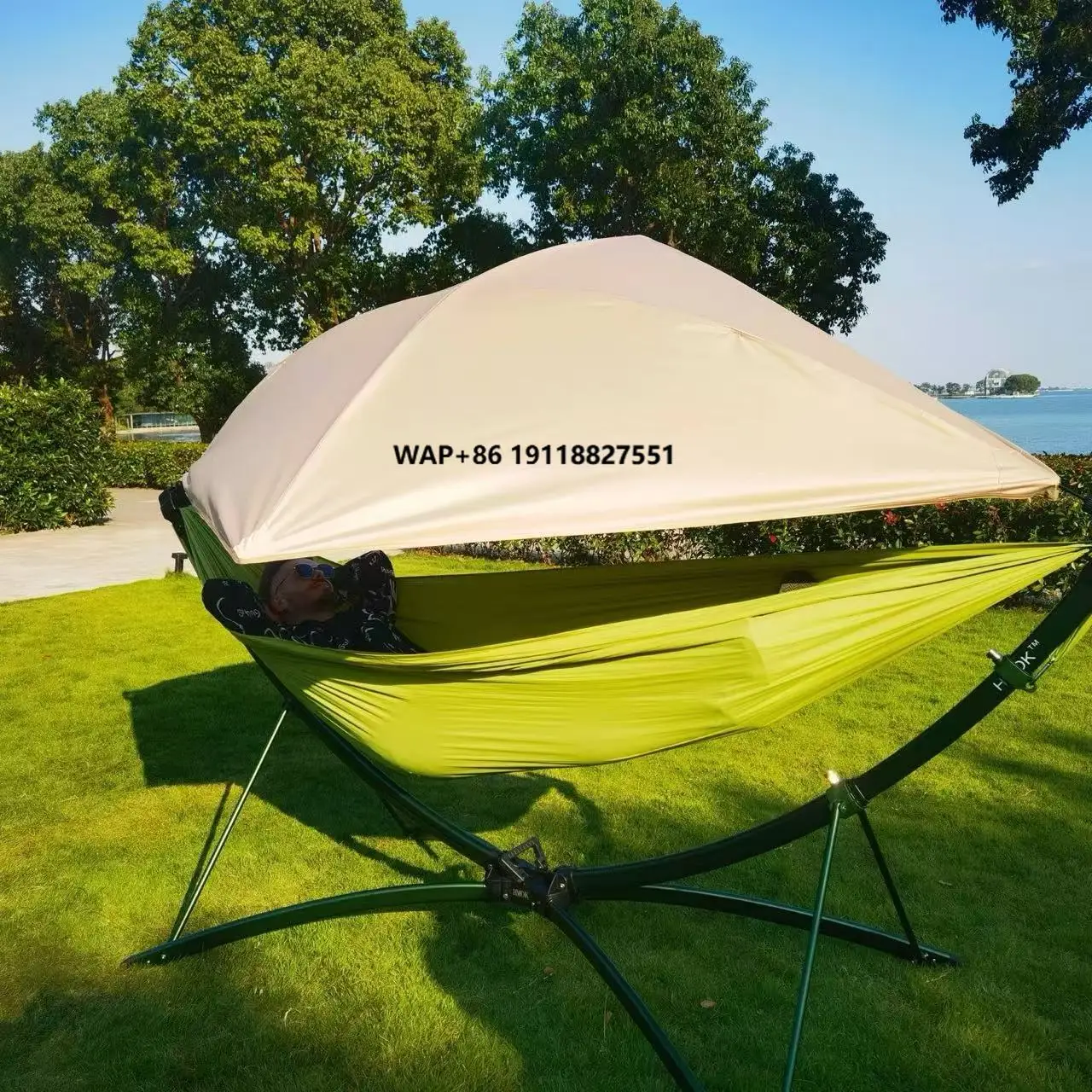

Outdoor Camping Hiking Stainless Steel Folding Hammock with 250kg Capacity for All Seasons
