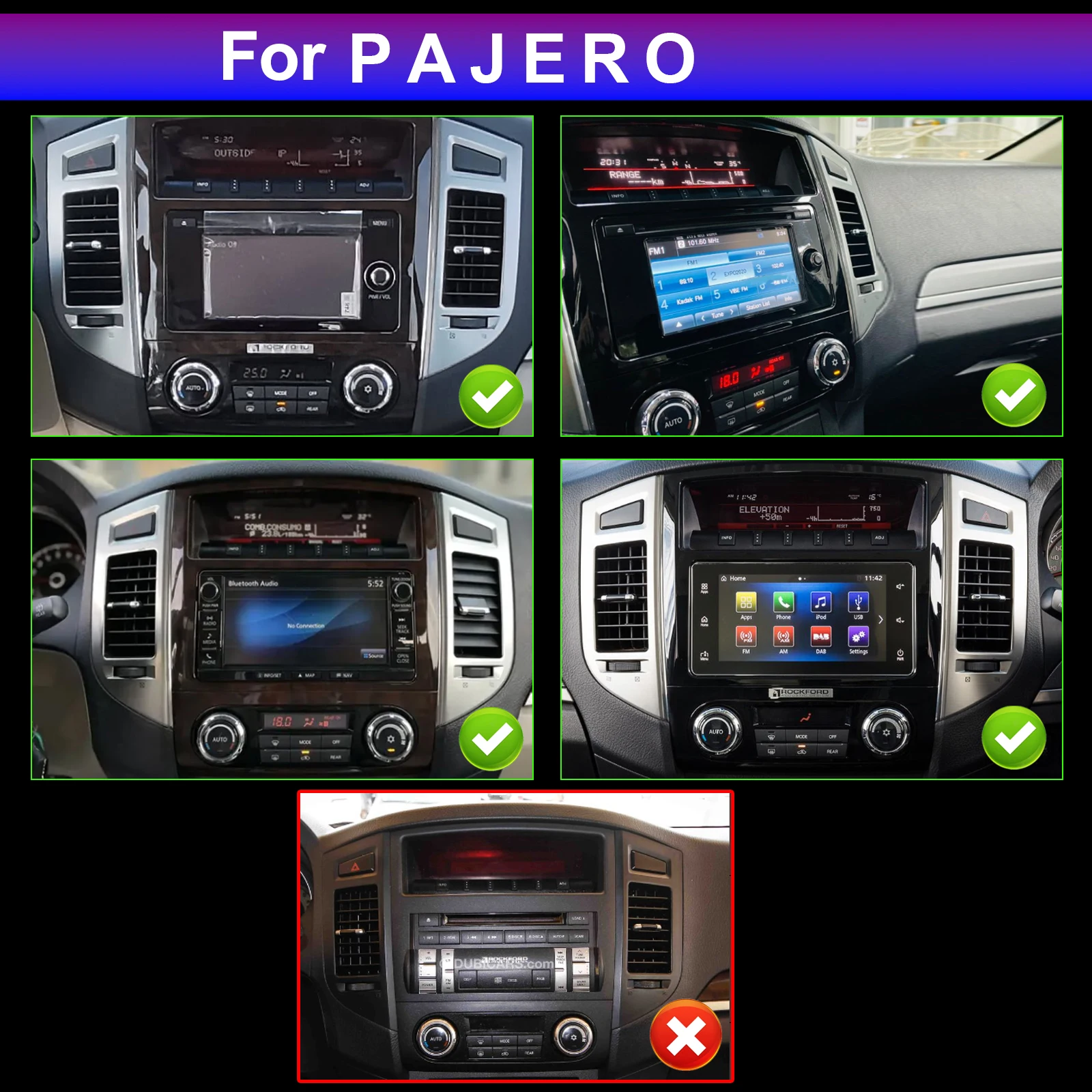 Android car stereo for dashboard installation