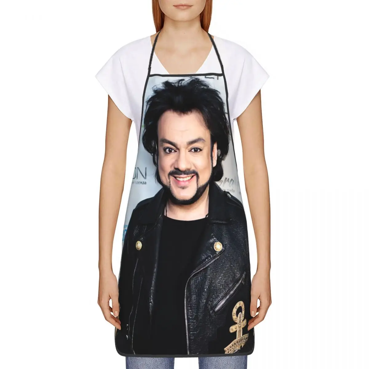 Russia Singer Philipp Kirkorov Apron for Women Men Unisex Bib Cooking Kitchen Tablier Cuisine Chef Painting