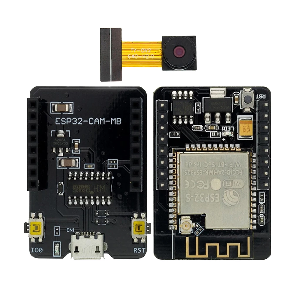 ESP32-CAM-MB ESP32-CAM WiFi + Bluetooth Module Camera Module ESP32 Development Board CH340C 2.4G Antenna Kit For Arduino