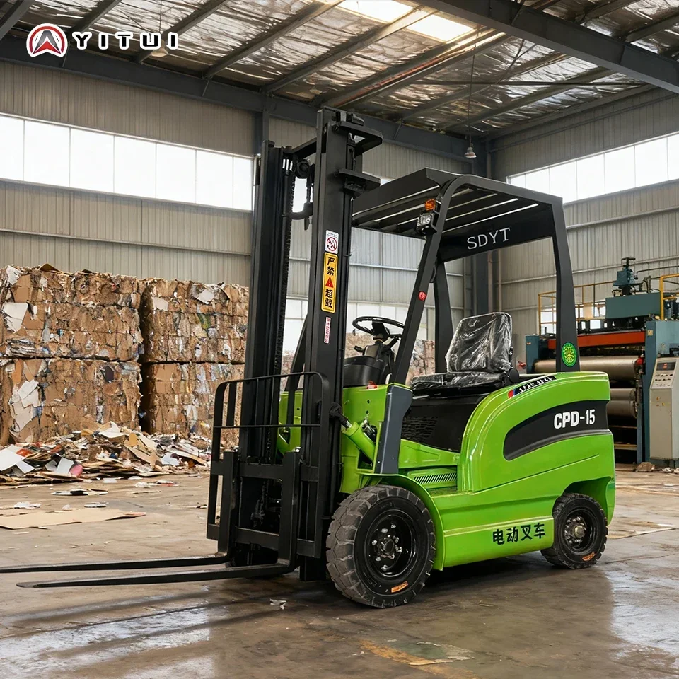 2000 كجم مكدس كهربائي مخصص بالكامل تصميم قابل للطي بطارية ليثيوم 3.8 متر رفع لرافعة شوكية كهربائية للمستودع