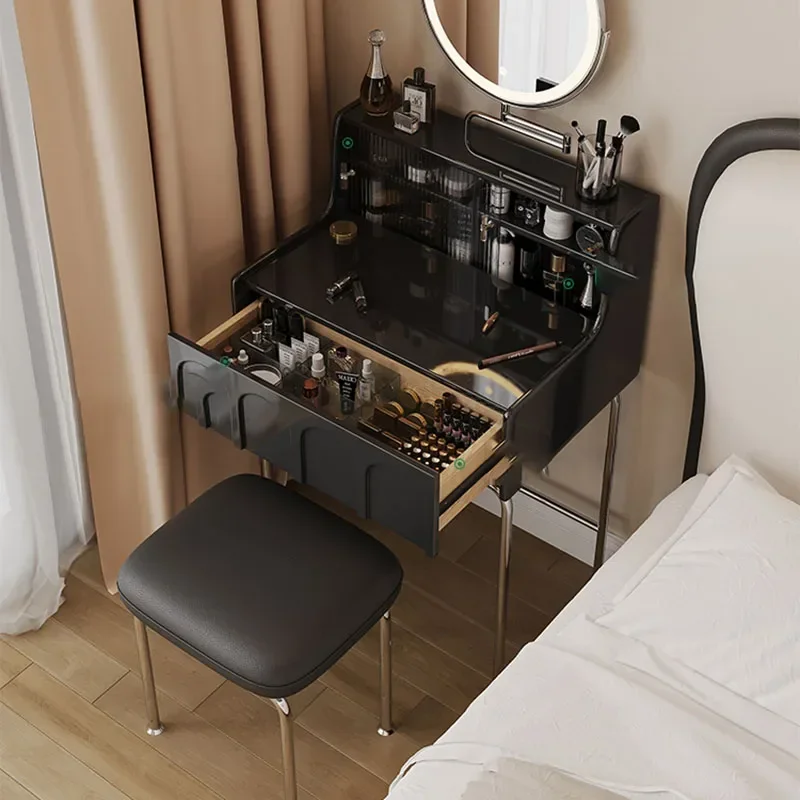 

Makeup Beauty Dressing Table Bedroom Drawer Nordic Mirror Dressing Table Storage Classic Comoda Pra Quarto Home Furniture