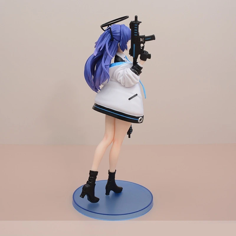 Blue Archive Hayase Yuuka Anime Figure Double Guns Halo Pvc Model Collection Desktop Display Decor Gift view 3