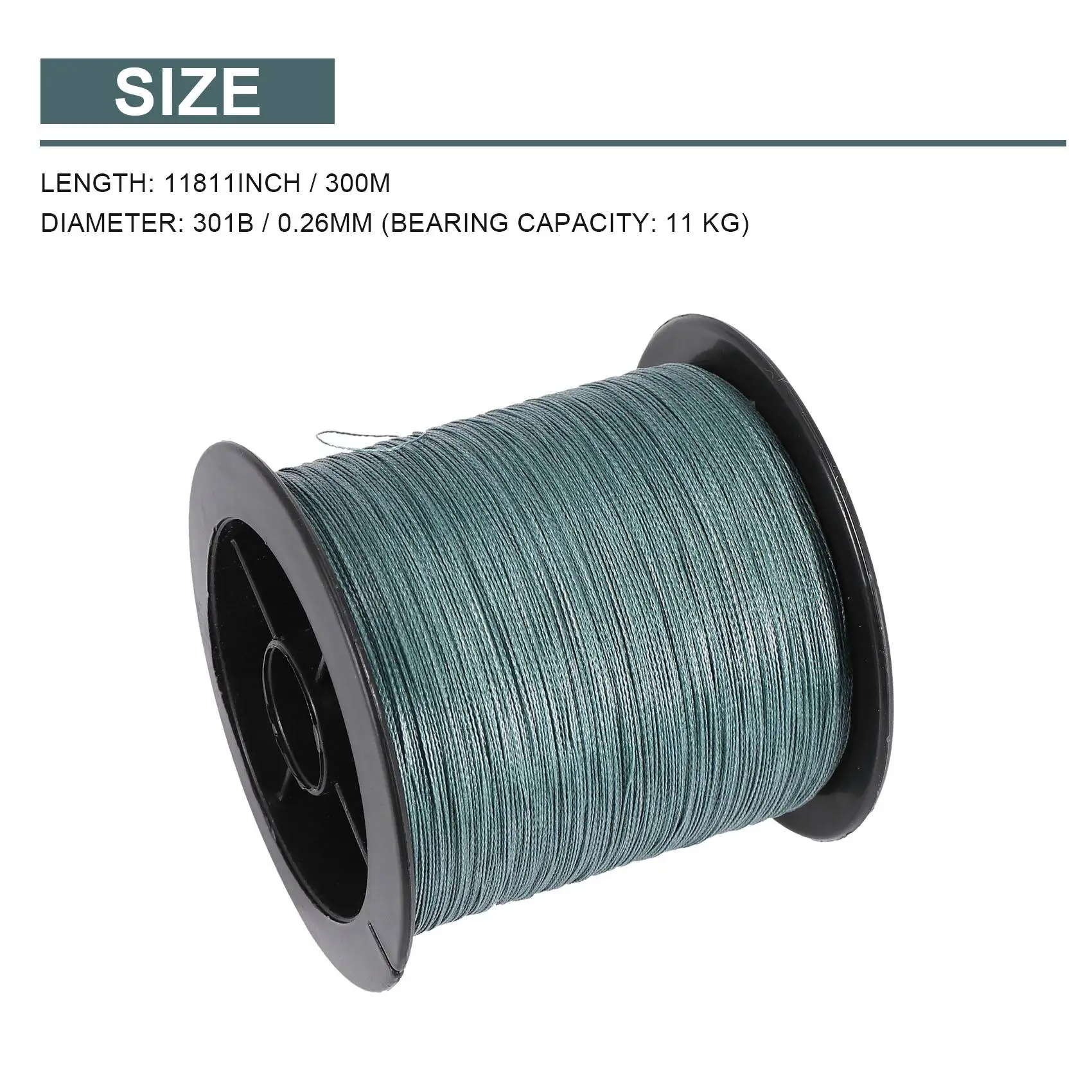 Nylon braid Fishing Wire 30lb 300M 11kg for Lure Train