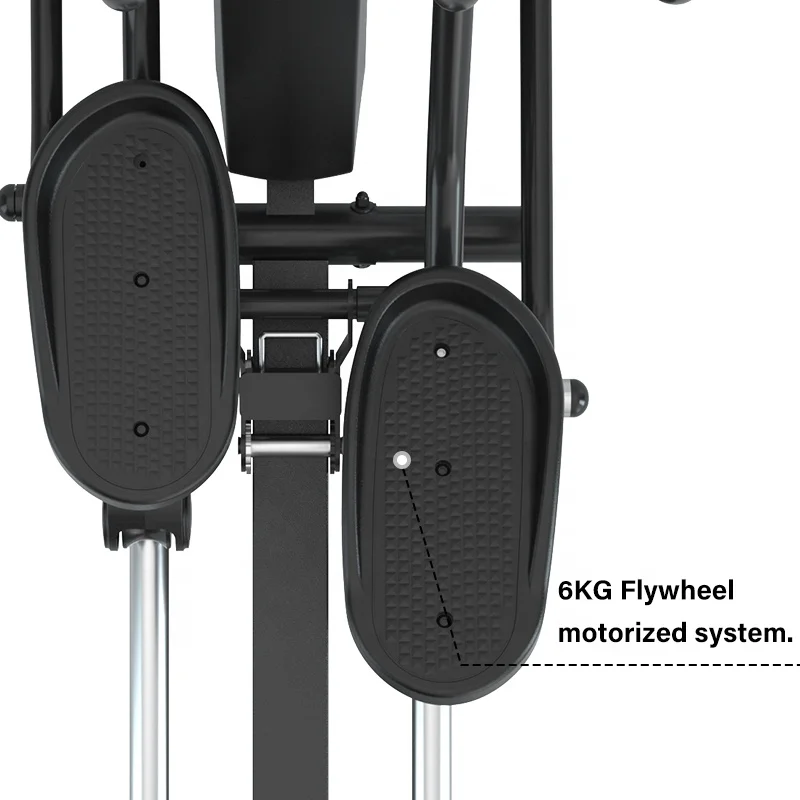 เครื่องอุปกรณ์ฟิตเนสขอบวงรีด้านหน้าอัตราการเต้นของหัวใจ F100S แบบกดสำหรับใช้ในบ้าน