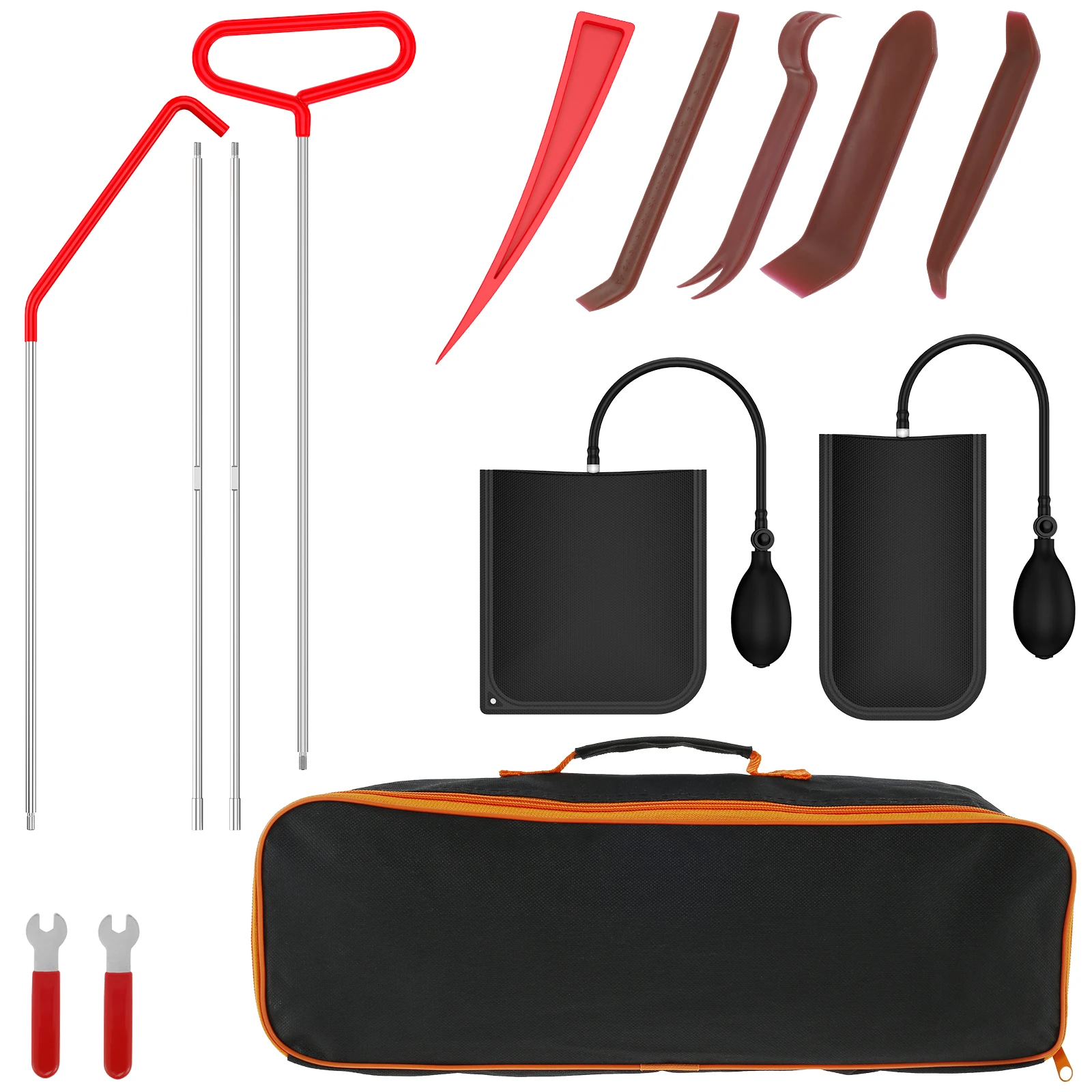 14 件 Assorted 5Th Wheel Pin Puller Kit Heavy Duty Hook Stainless Steel 5Th Wheel Pin Puller Portable Automotive Trim Removal to