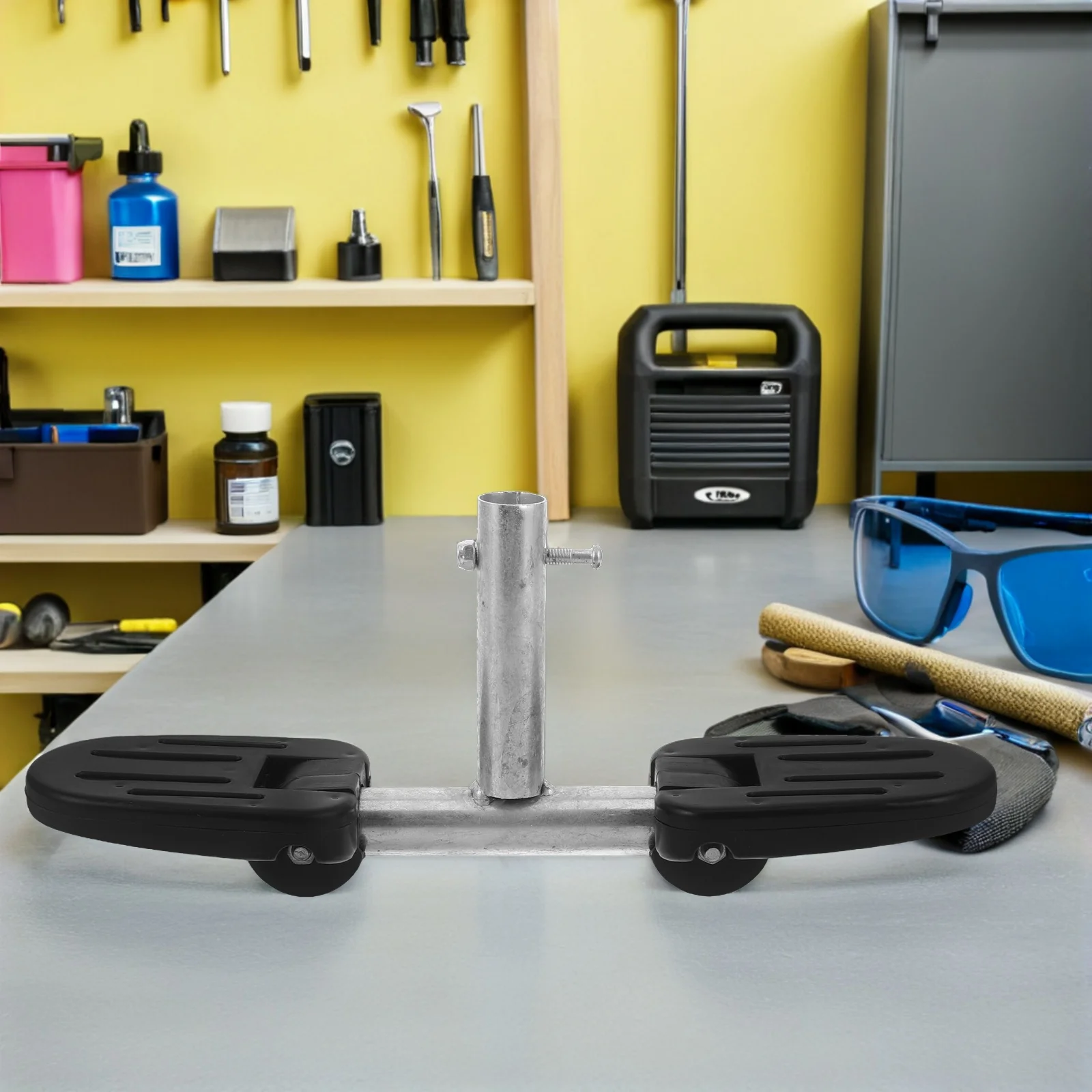 

Tricycle Push Cart 3 Wheels Folding Adjustable Handle Safety Brake Outdoor Stroller Bike