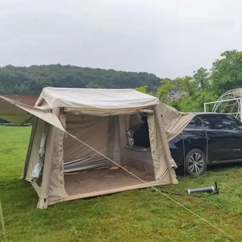 Waterproof Car Tent with Awning and Tailgate Shade for SUV MPV PICKUP Four-Season Use Quick Automatic Opening