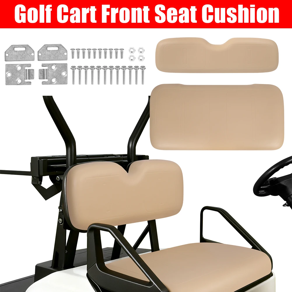 

Front Seat Back and Seat Bottom Cushion Assembly Seat Bottom Cushion and Back Cushion Set for EZGO Medalist TXT 1994-2013 Models