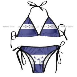 Sexy Bikini Women Swimsuit Two Piece Swimwear Honduras Flag Bathing Suit Beachwear