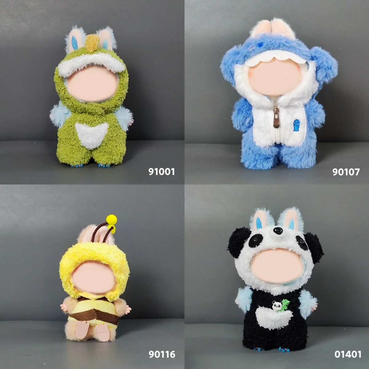 

For Macaron 17cm Labubu Clothing Series Spring Cute Cosplay Cartoon Animal Dinosaur Suitable For V1v2 Doll Accessories Gift