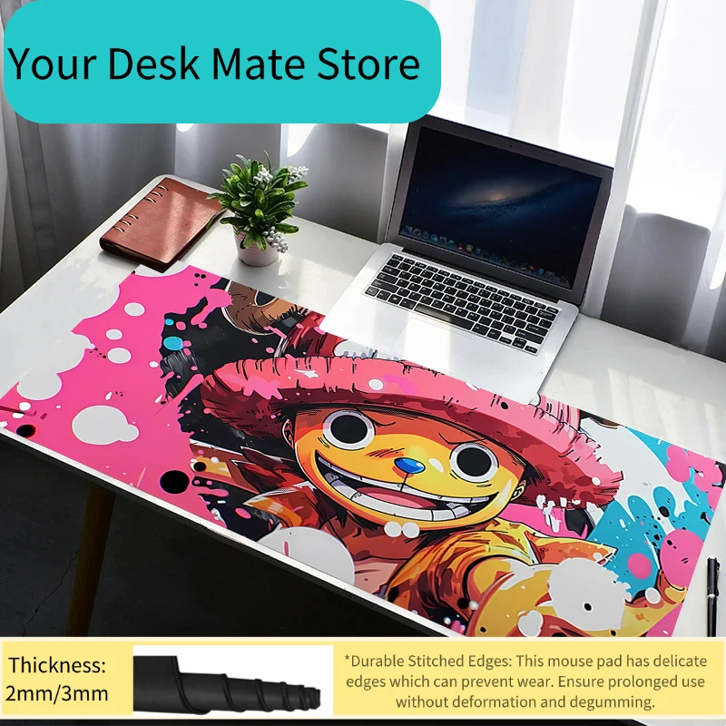 Mouse Pad Computer Gamer PC Accessories Mousepad Rubber One Piece Tony Tony Chopper Non Slip Desk Mat Laptop Gamer Keyboard Pad