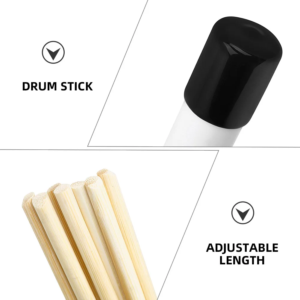 

Wooden Drum Brush Snare Brushes Sticks Holder Jazz Tenor Rods Drumsticks Marching