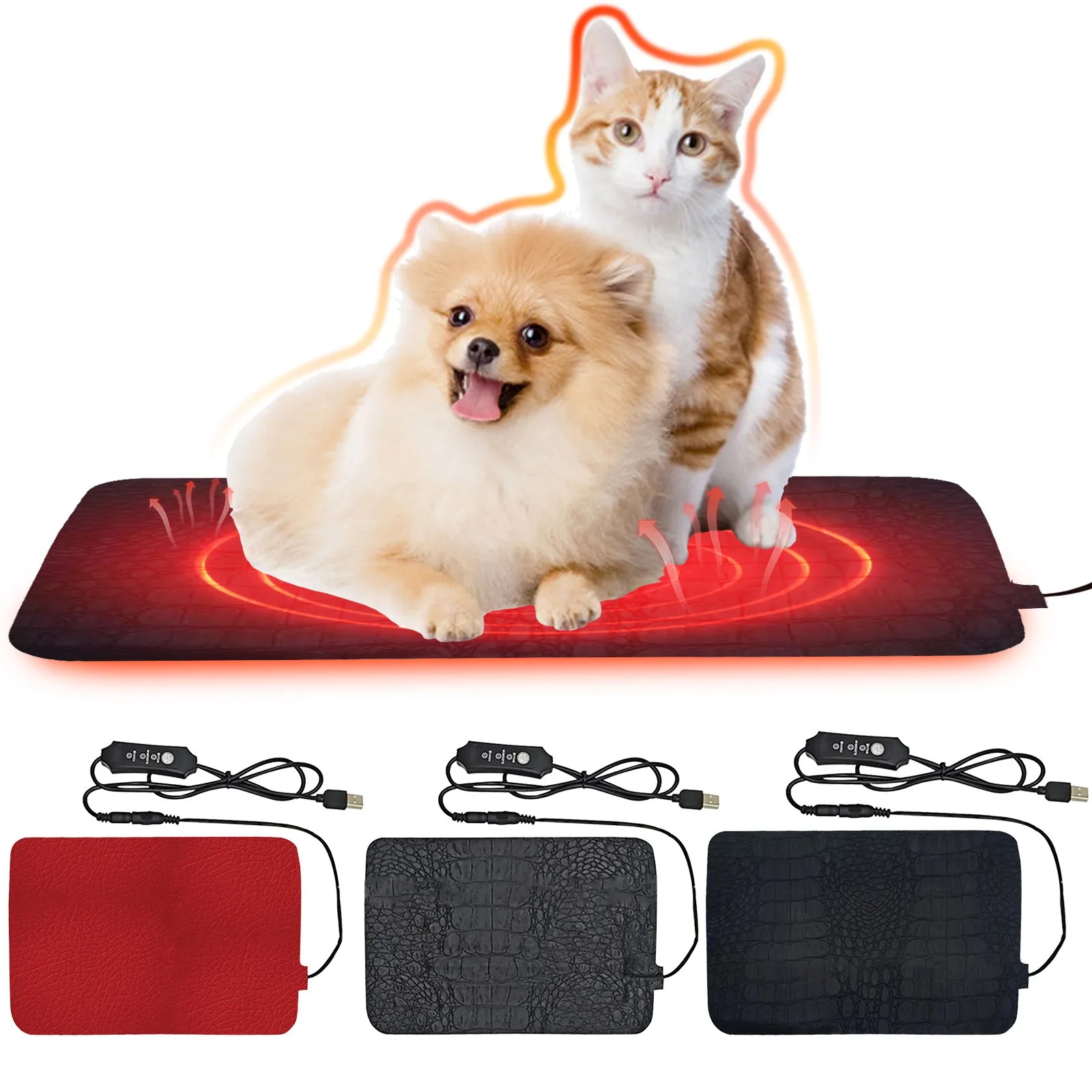 Peptile Temperature Pad Adjustment Pad Cat Cages Indoor Pet Heating Pads for Cats Automatic Dog Items Rabbit Heaters for outside