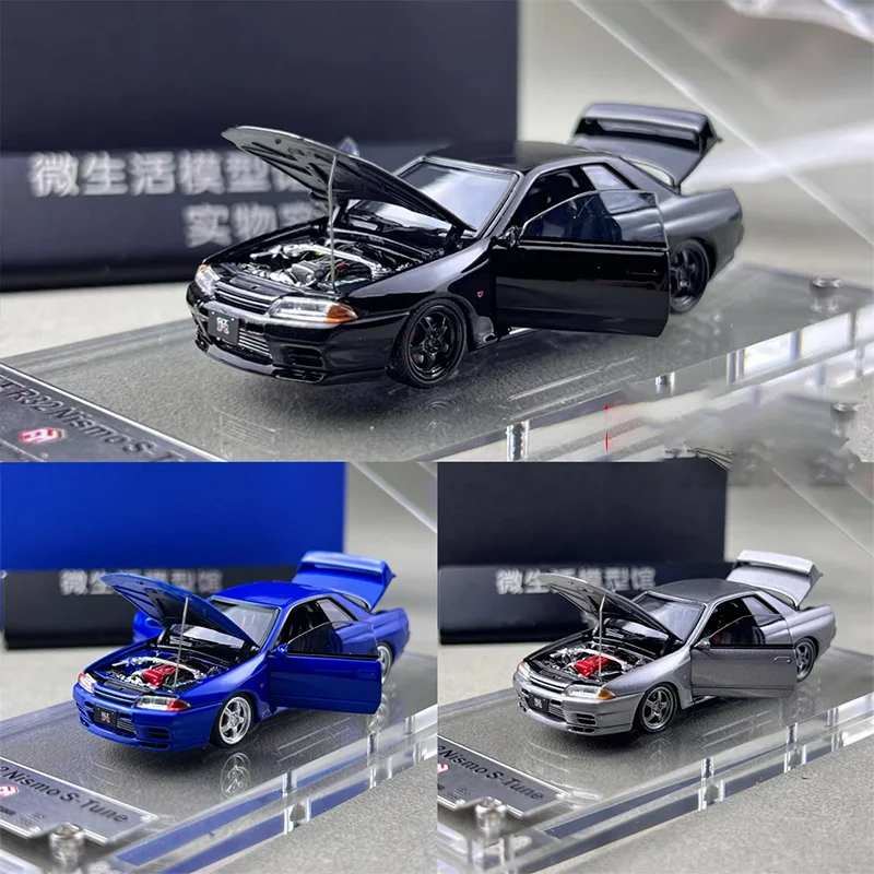 Auf Lager 1:64 Fh Gt-R R32 S-Tune Skyline Simulation Legierung Miniatur Druckguss Auto Modell Angepasst Spielzeug sammeln Geschenke Ornament