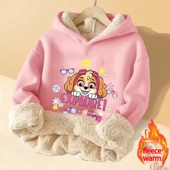 厚手のフード付きスウェットシャツ,ソフトフリース,ラムウール服,チェイス,スカイ,男の子,女の子,子供,秋,冬,ギフト