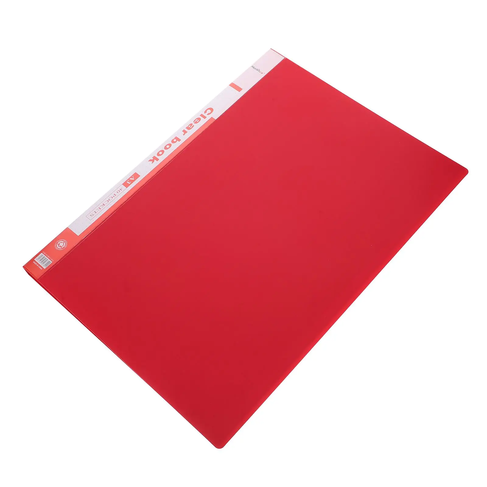 1Pcs A3 Transparent File ganizer 40 Pages Large Capacity PP Material Plastic Sleeves Portfolio Binder Storage Folder Document