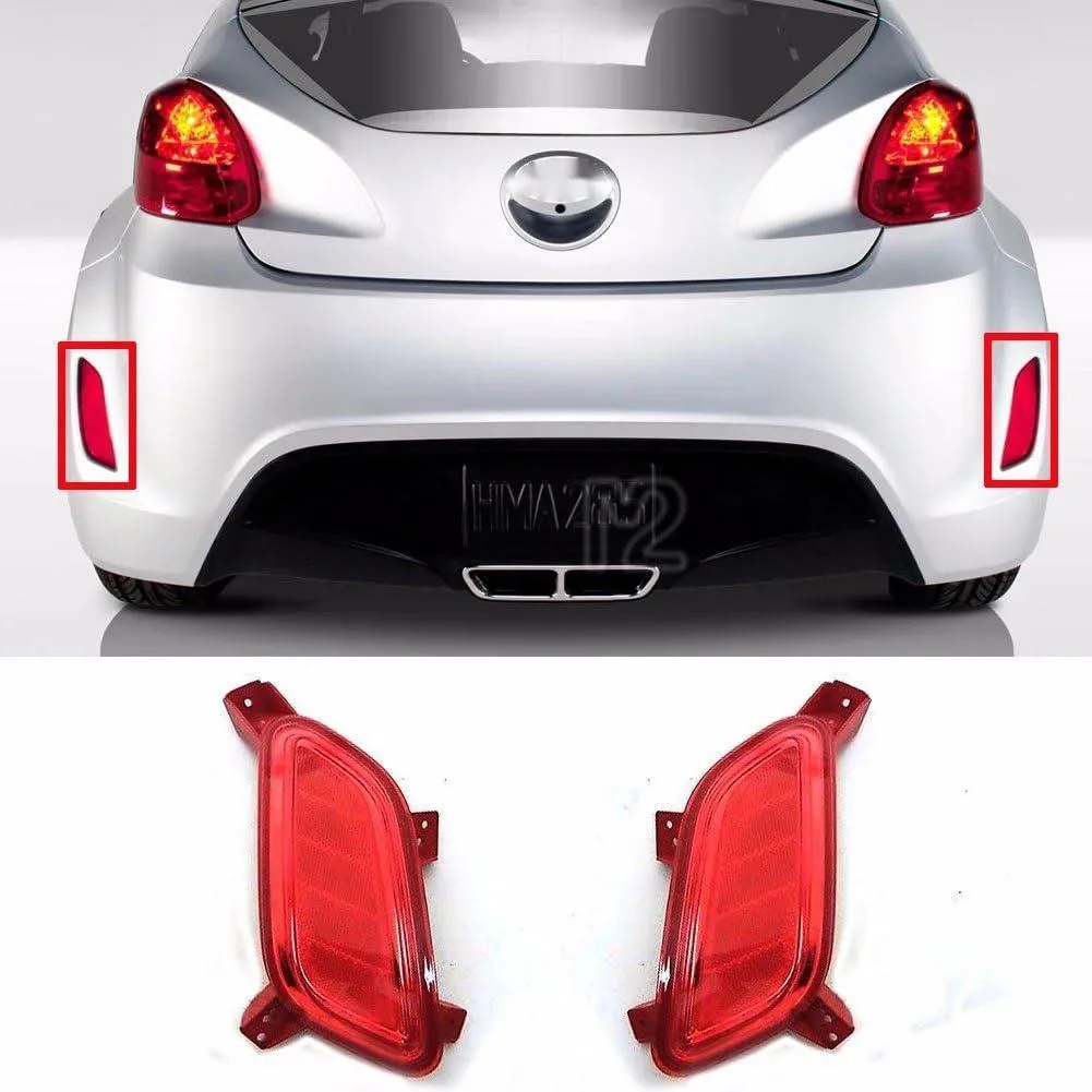 

1pcs Rear Bumper Reflex Reflector Set LH RH For 2011- Veloster 92405-2V000 92406-2V000 924052V000 924062V000 OEM Parts