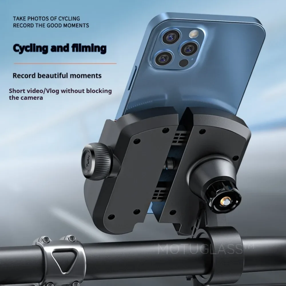 Anti Shake Phone Mount for Bike Motorcycle Electric Scooter Adjustable Holder for Cyclists and Delivery Riders