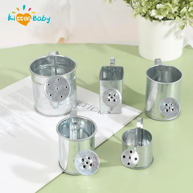 

1 PC or 1 Set Dollhouse Miniature Metal Watering Can Model Dollhouse Decoration Accessories