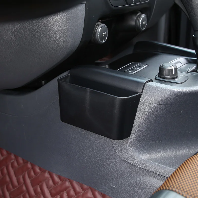 For Ford Ranger T6 P375 2015-2021 Black Center Console Side Storage Box Multi-Function Mobile Phone Tray Car Accessories 5